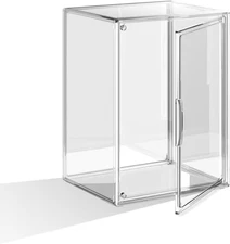 Clear Acrylic Display Case Large Stackable Storage Bins Magnetic Attraction Lids