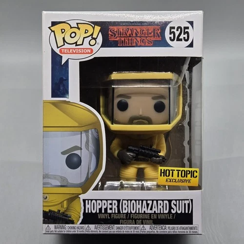 Hopper Biohazard Suit #525 ~ Funko Pop Stranger Things Hot Topic in Protector