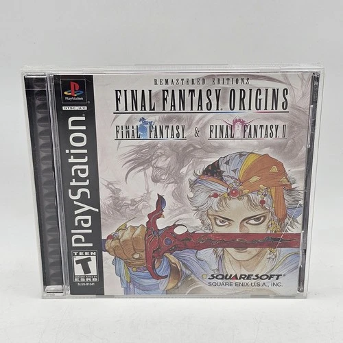 Final Fantasy Origins PlayStation 1 PS1 Black Label Game Case Manual Video Game