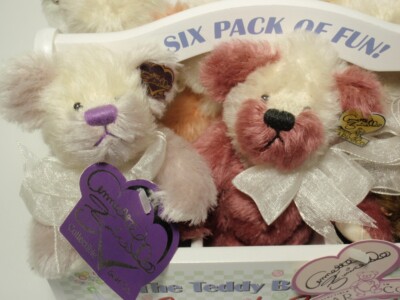 モンスイユ　ワイワイぬいぐるみセット③ 16コ　中古品　バラ売り不可 Annette Funicello Six Pack of Fun Beary 'Licious Mohair Teddy
