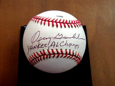 OSCAR GAMBLE NEW YORK YANKEES AL CHAMPS SIGNED AUTO OML BASEBALL JSA BEAUTY