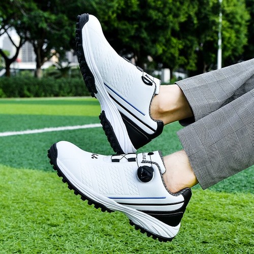 Scarpe da Golf Uomo Sneakers Golf Professionali Impermeabili Antiscivolo Passeggio Scarpe - Foto 19 di 19