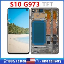 For Samsung Galaxy S10 SM-G973 TFT LCD Display Touch Screen Digitizer Assembly