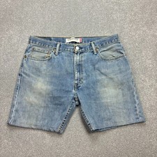 Levis Denim Shorts Adult W36 Blue Jorts 505 Dad Relaxed Red Tab Y2K 90s Men 