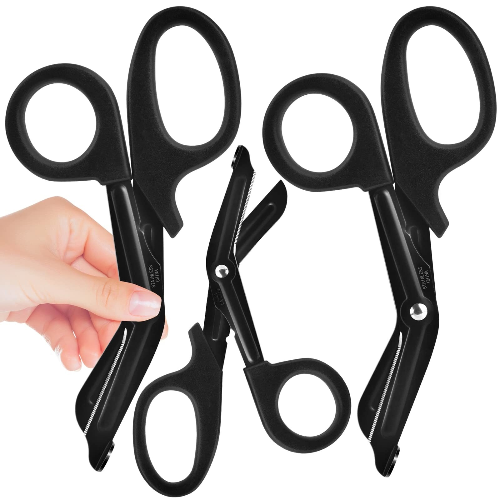 Trauma Shears, Medical Scissors, 7.5'' / 6'' Stainless Steel Nursing ...