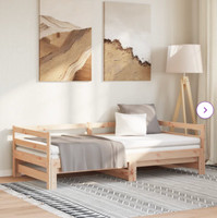 Solid Wood Daybed with Trundle - Abryelle