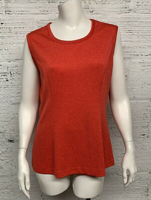 Beeline Fashion Vintage Red Shimmery Tank Top Size 18