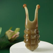 Natural Ox horn Nose Massager Nose Gua Sha Tool Ear Massage Tool Ear Points Tool