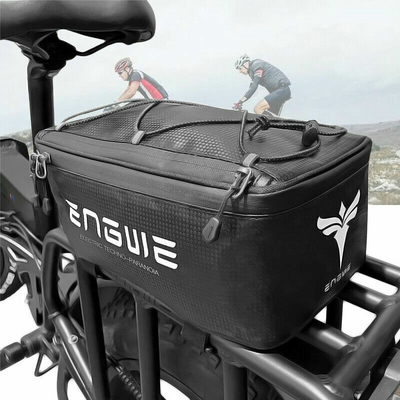 1PCS Bicycle Pannier Bag 7L Leather Cycling Waterproof MTB Bike Tail Saddle Bag