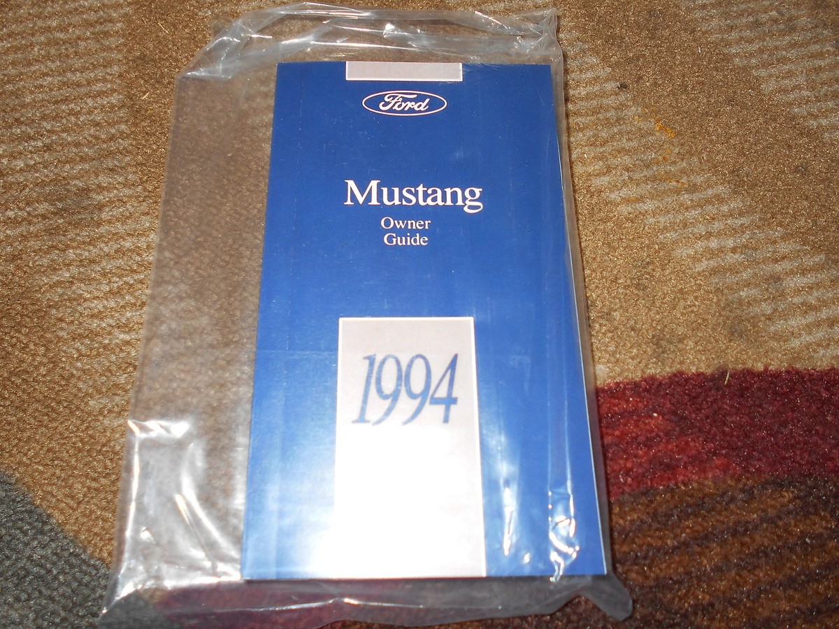 1994 FORD MUSTANG OWNERS MANUAL PDF visual data 2