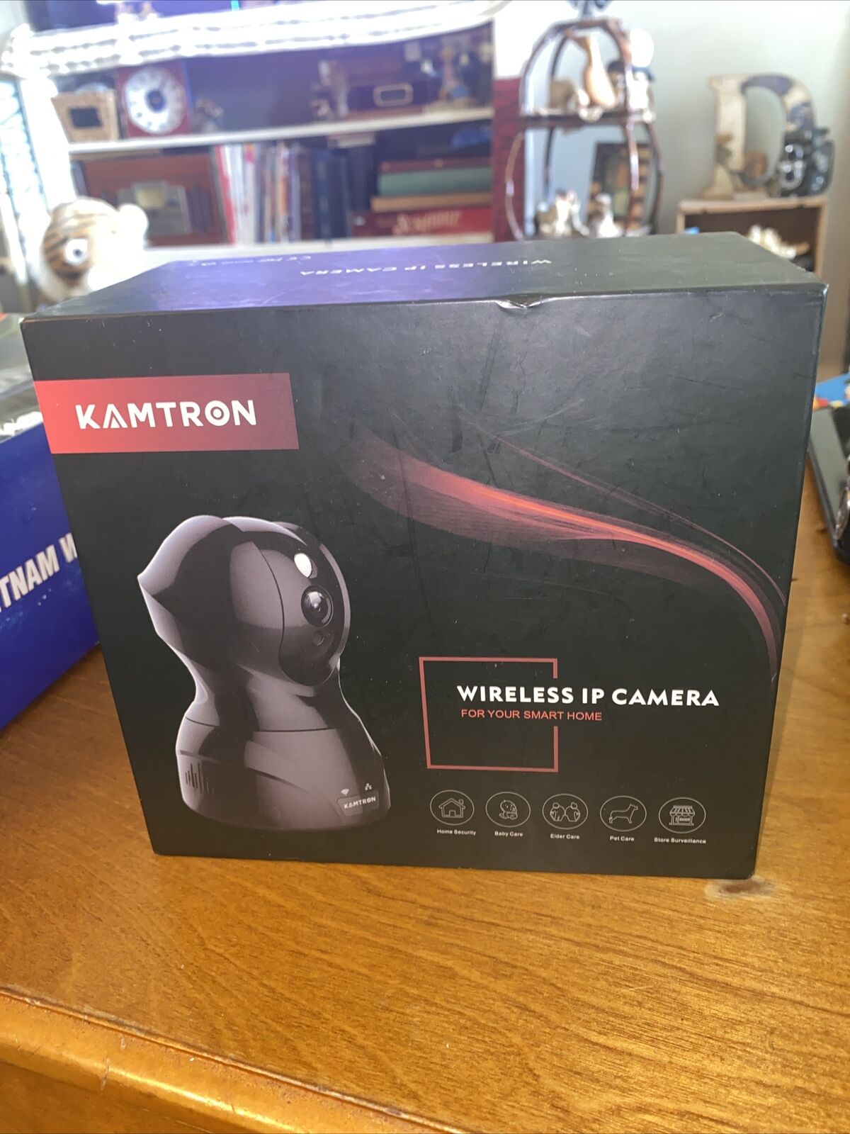 Kamtron Wireless IP Camera 826 Black Can Be Used With Smart Phone.