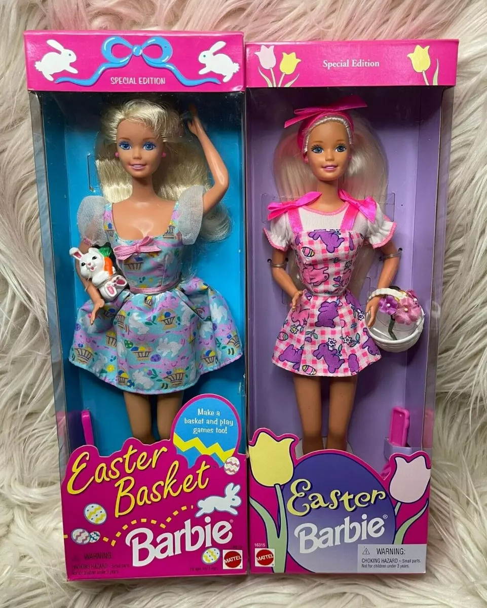Vintage 90's Easter Barbie & Easter Basket Barbie Special Edition *BUNDLE*