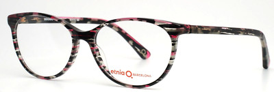 ETNIA BARCELONA Bergamo FUGY Fuchsia Grey Womens Oval Eyeglasses 53-15-135