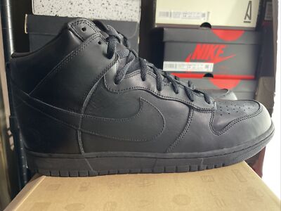 Nike Dunk High Questlove Shoes Mens 14 Black Sneakers Rare Hip Hop 434245-001 | eBay