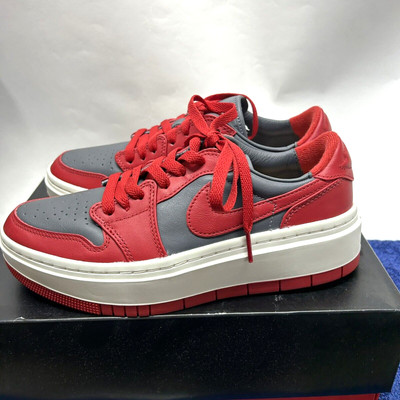 Nike Air Jordan 1 Women's Size 8 Elevate Low Grey/Red Athletic Shoes NEW