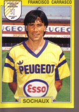 Francisco CARRASCO *** PANINI - FOOT 1992 * Sochaux - n° 255