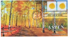 25-159, 2025, Vibrant Leaves, Standard Postmark, First Day Cover, Postcard Rate,