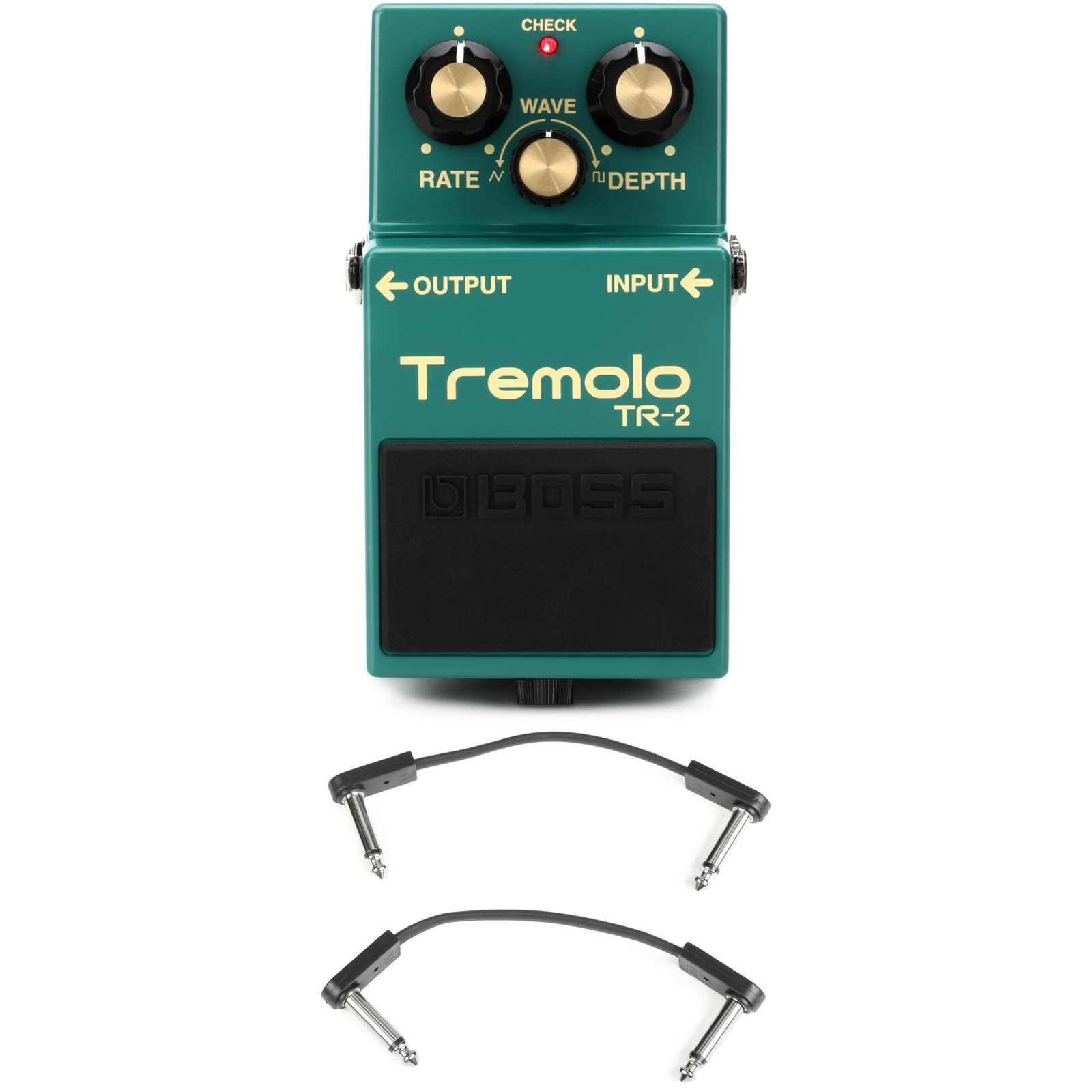 Педаль тремоло Boss TR-2 с соединительными кабелями EBS