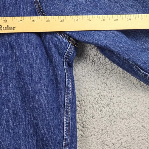LUCKY BRAND Denim Jacket Mens EXTRA LARGE XL BLUE FLANNEL Button Up Trucker NWT - Picture 7 of 11