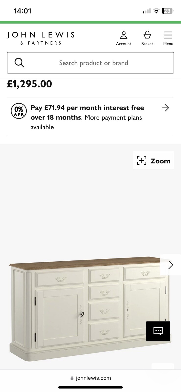 Laura Ashley Provencale Sideboard eBay