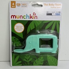 Munchkin Baby Toon Silicone Teething Spoon Elephant Blue BPA Free Feeding New