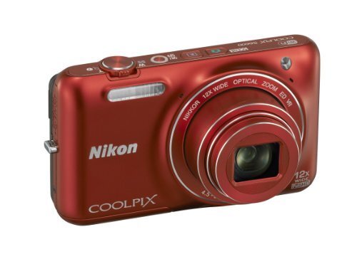 Nikon COOLPIX S6600 Red Digital Camera 16.0MP Zoom 12X F/S
