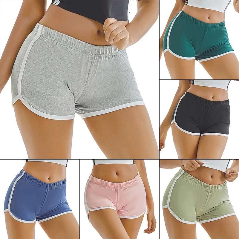 Women High Stretch Gym Shorts Sports Running Fitness Shorts Workout Hot  Pants