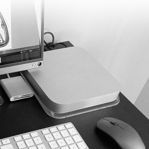 Transparents Acrylic Storage Brackets Computer Host Desktop Stand Rack Media - Afbeelding 6 van 8
