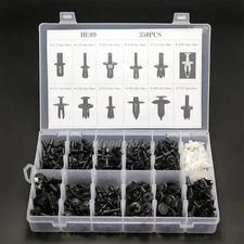 Assortment of 350pcs Car Body Plastic Push Pin Rivet Fastener Trim Moulding Clip
