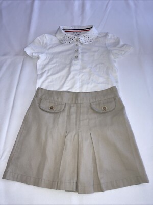 Girl’s Khaki/Beige School Uniform Size 6X Skirt