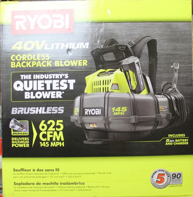 ryobi backpack leaf blower 40v