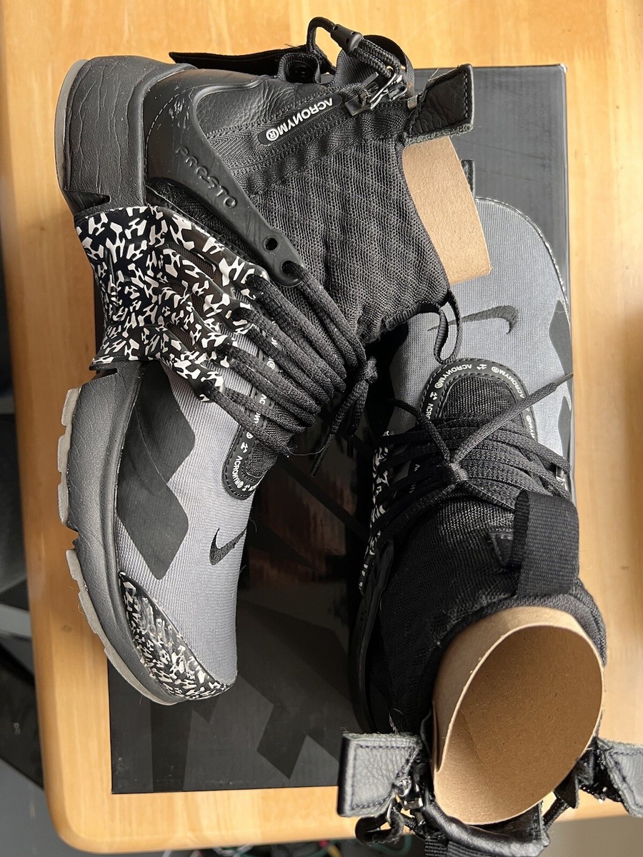 Acronym x Nike Air Presto Mid “Cool Grey” 2018 FW AW 18 Nike Air Presto Mid Acronym Cool Grey Men's - AH7832-001 - US