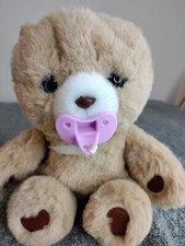 Little Live Bear, Pacifier, Soft Cuddly , open close eye's and makes sounds