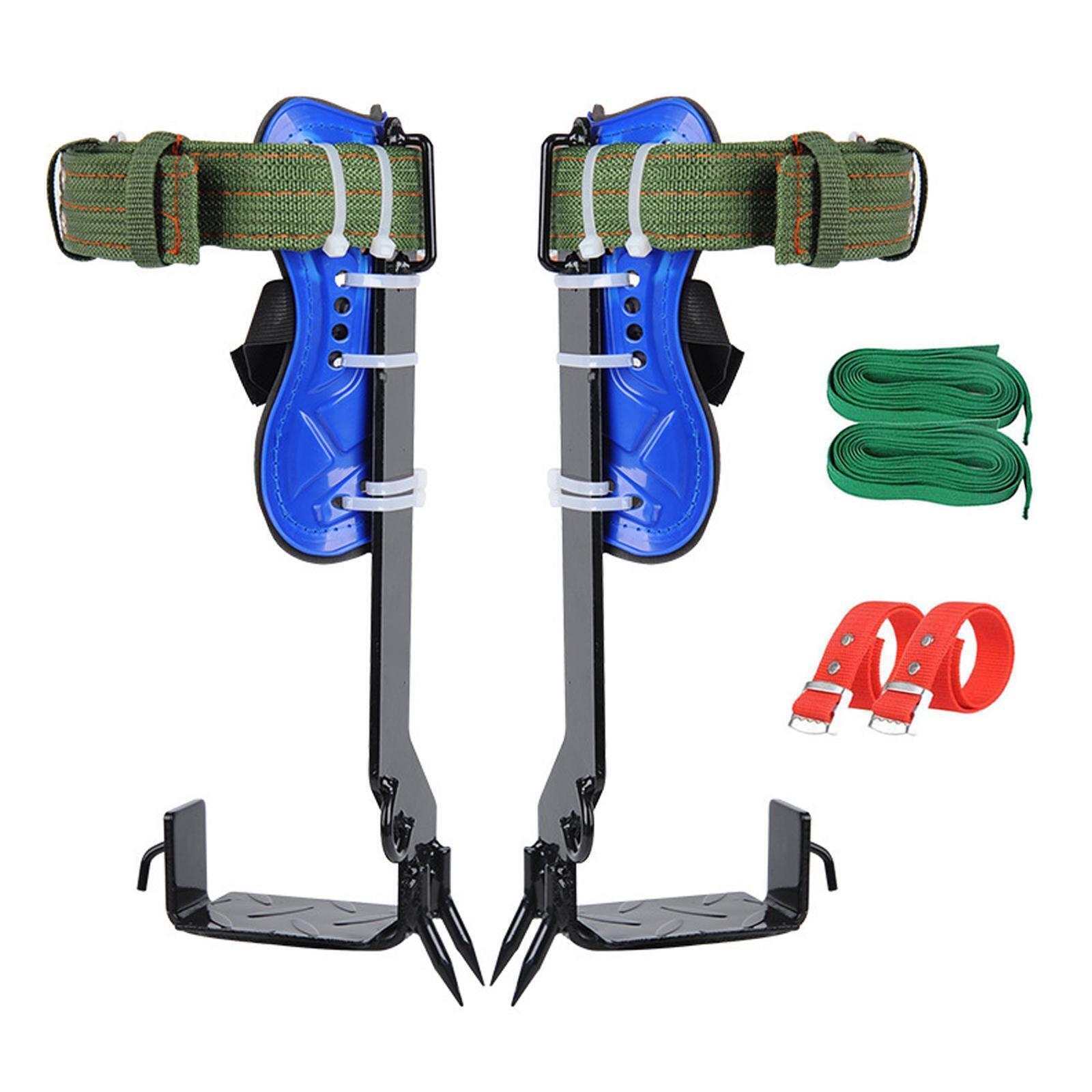 Tree Climbing Spike Set Pole Climbing Spurs W/ Security Foot Belt & Tool Q5P7 - Picture 2 of 12