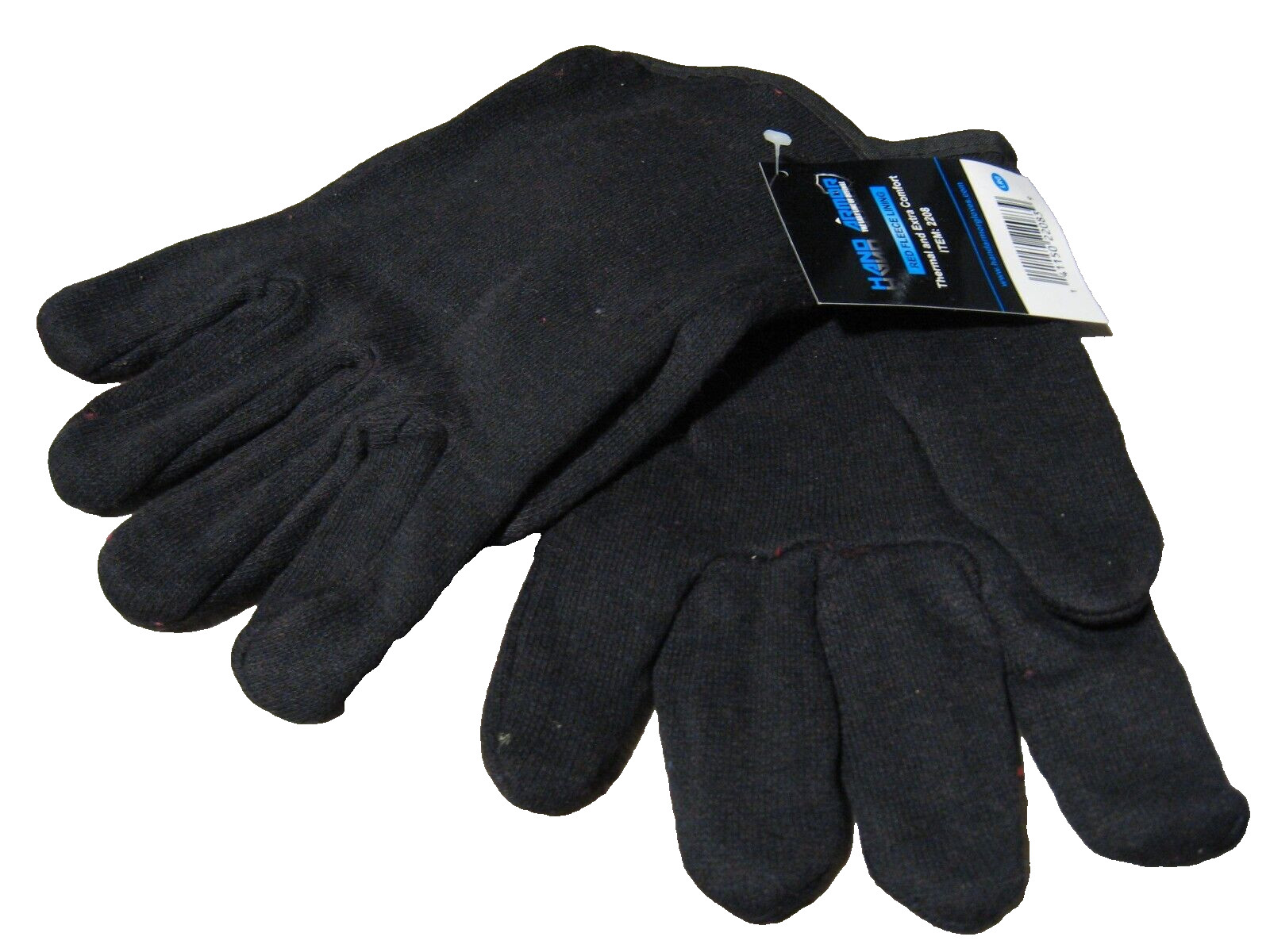 Hand Armor Red Fleece Lined Gloves - Full Finger - Thermal & Extra Comfort 2208