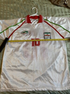 Vintage 1999 Iran Daei Sport Ali Daei Soccer Jersey Authentic
