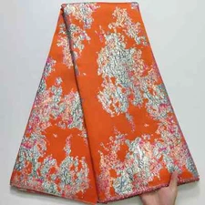 LACE Nigerian Jacquard Tulle Lace Fabric French Women Gilded Lace Party Dress