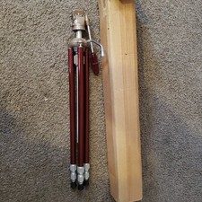 NEW 50's 60's VTG Junior Hollywood HOLLY-A-WOOD Tripod Red Pagliuso USA 22"-45"