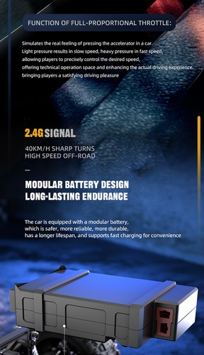JJRC 4x4 2.4G 40 km/h Alta Velocidad Motor Sin Escobillas Control Remoto Todoterreno Coche - Imagen 12 de 26