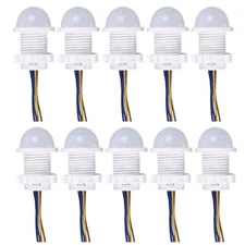 5/10Pcs PIR Infrared Motion Sensor Detector Smart Switch 110V Light Switch Au...