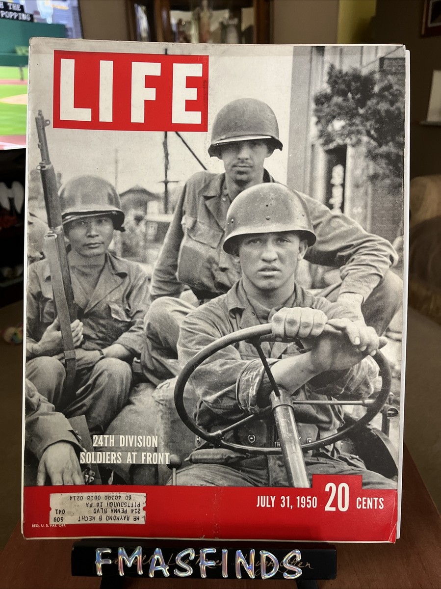 ●SOLDIERS LIFE EC 1950 24th DIVISION SOLDIERS AT FRONT July 31 LIFE