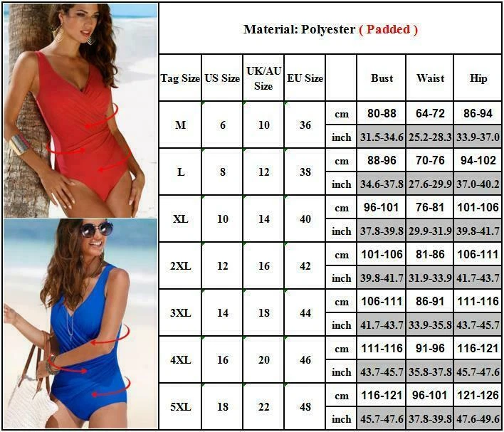 Women Tummy Control Monokini Bikini Swimming Costume Bathing Swimwear Swimsuit. - Image 3 of 4