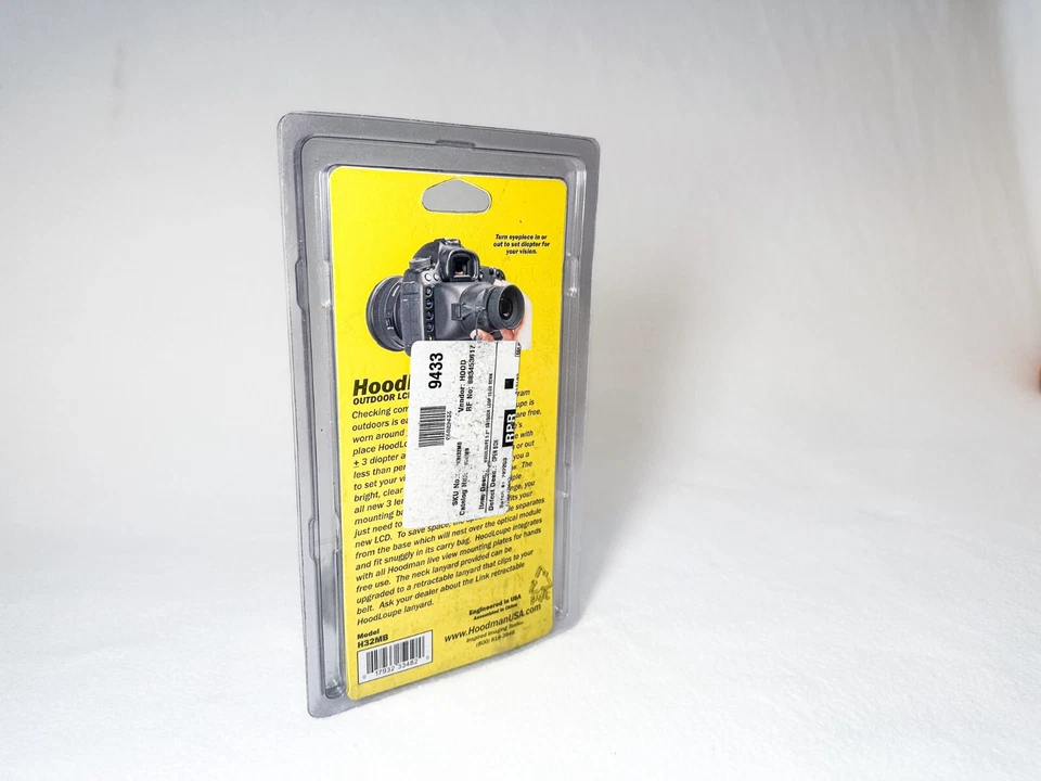 Hoodman H32MB HoodLoupe Outdoor for 3.2" LCD Screens, DSLR, Phone, Drone - NEW - Image 3 of 3