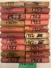 1000 All 1950’s Lincoln Cent Wheat Pennies Penny 20 Rolls Unchecked