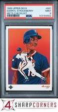 1989 UPPER DECK #681 DARRYL STRAWBERRY METS CHECKLIST PSA 9