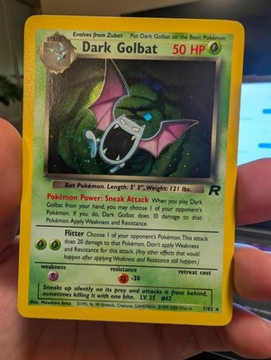 Dark Golbat 7/82 Team Rocket Holo 2000