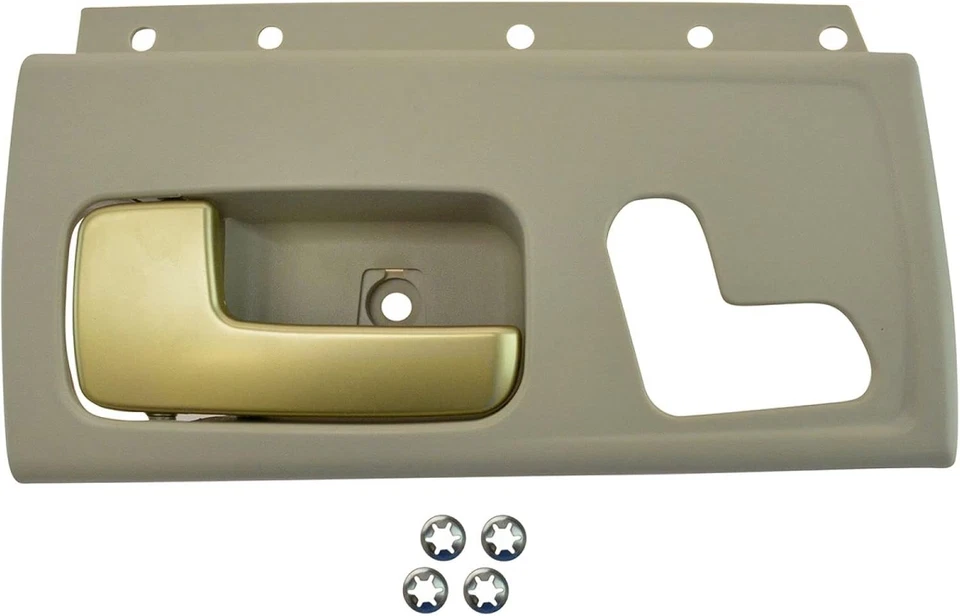 Maçaneta interna bege e dourada de fácil instalação para motoristas de carro Lincoln Town - Imagem 3 de 4