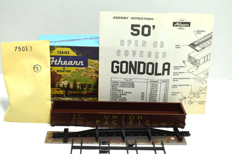 Athearn HO 1:87 Union Pacific UP31216 Union Pacific Condola Cae #1644 Brown