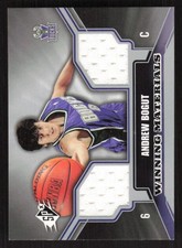2005 SPX ANDREW BOGUT WM-AB MINT WINNING MATERIALS BASKETBALL MILWAUKEE BUCKS