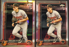 2025 Topps Chrome Update Coby Mayo #USC94 Rookie Debut Refractor & Base Silver